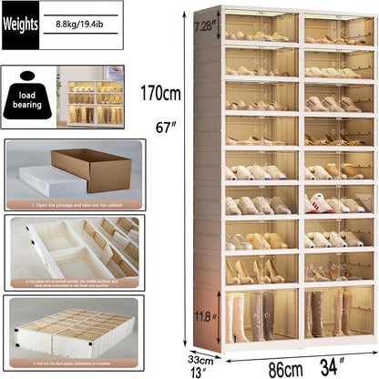 Foldable Shoe Rack Organizer