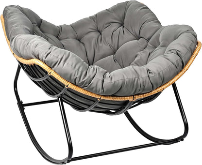 Oversized Egg-Shaped Rocking Recliner