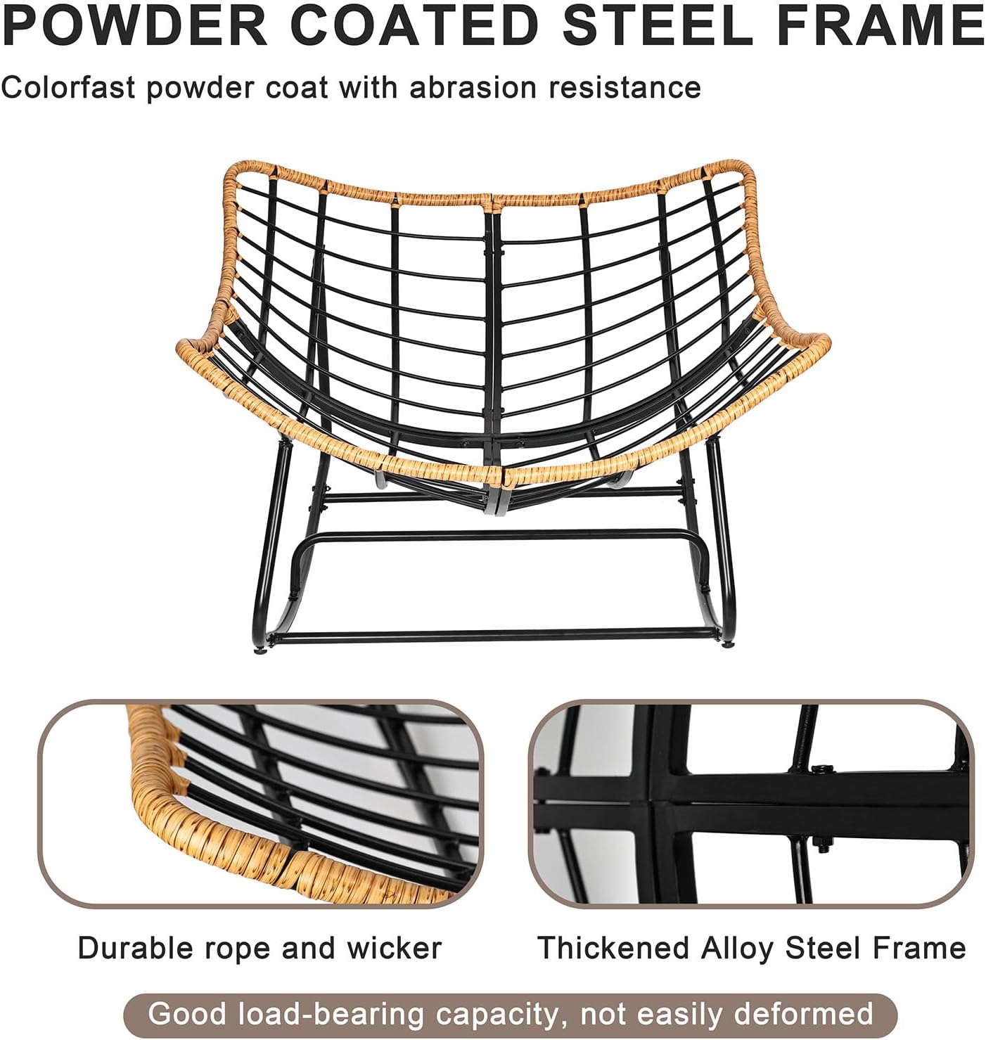 Oversized Egg-Shaped Rocking Recliner