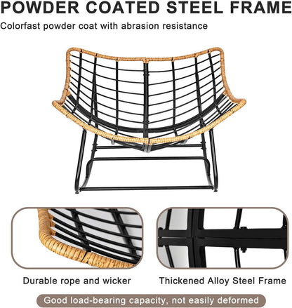 Oversized Egg-Shaped Rocking Recliner
