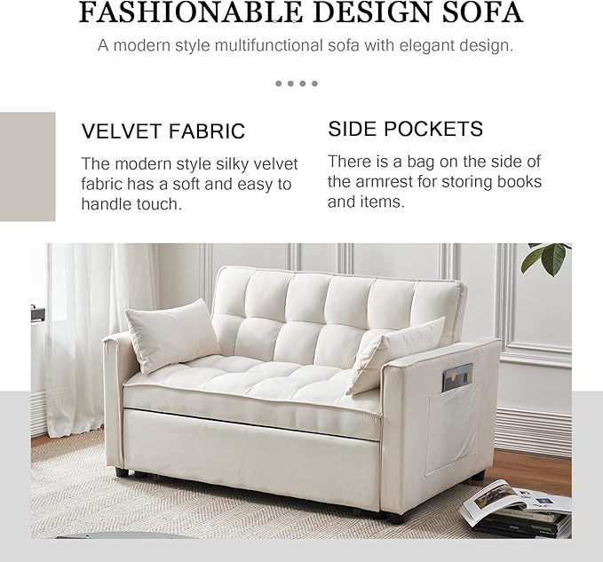 3-in-1 Convertible Sofa Bed