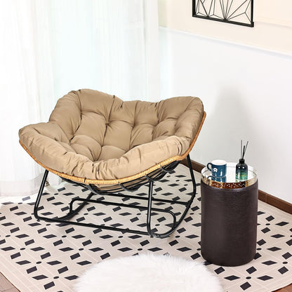 Oversized Egg-Shaped Rocking Recliner