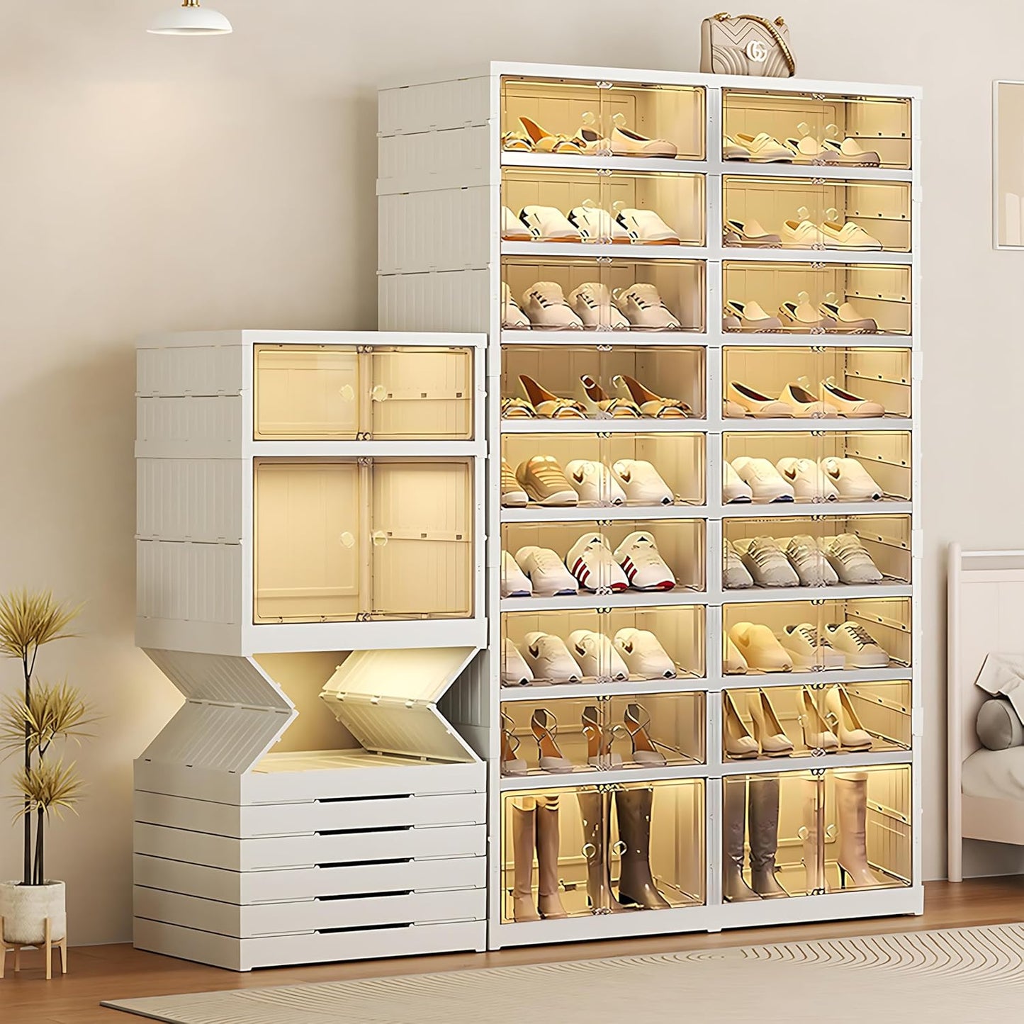 Foldable Shoe Rack Organizer