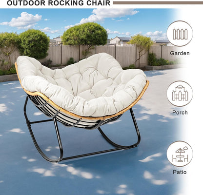 Oversized Egg-Shaped Rocking Recliner