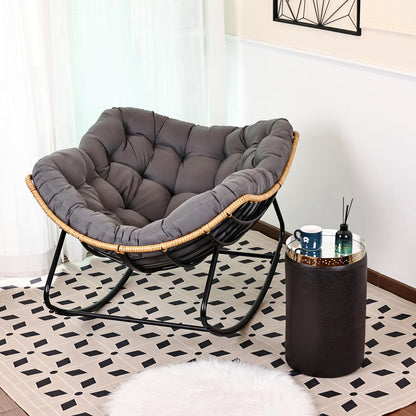 Oversized Egg-Shaped Rocking Recliner