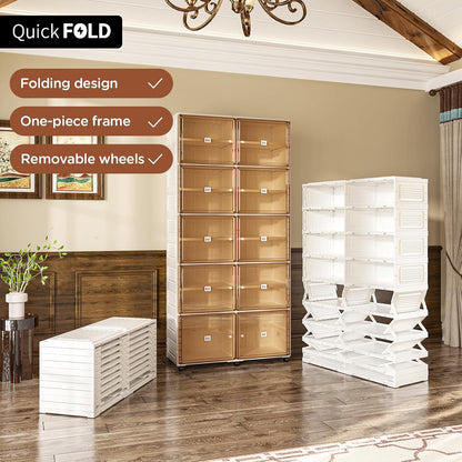 Foldable Shoe Rack Organizer