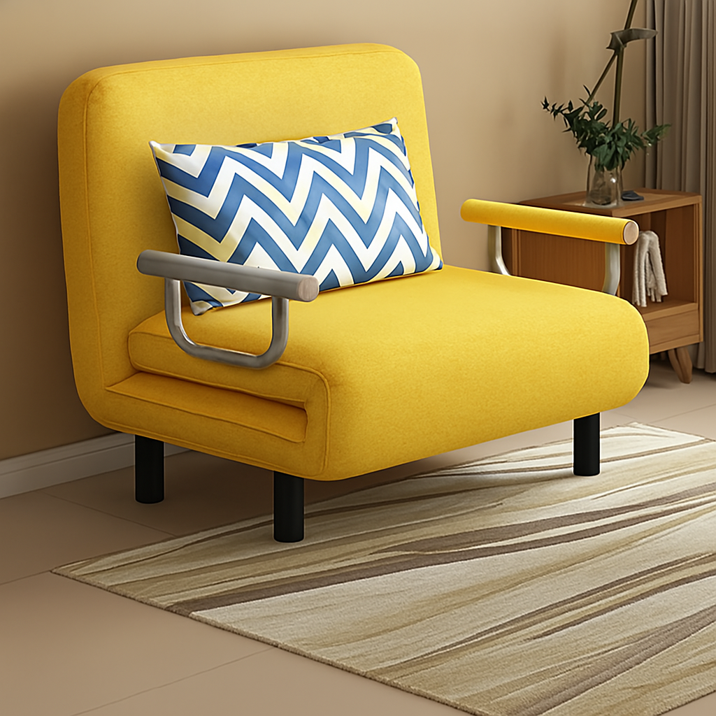 PRACTICAL FOLDING SOFA BED LEISURE LOUNGER