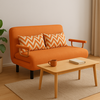 PRACTICAL FOLDING SOFA BED LEISURE LOUNGER