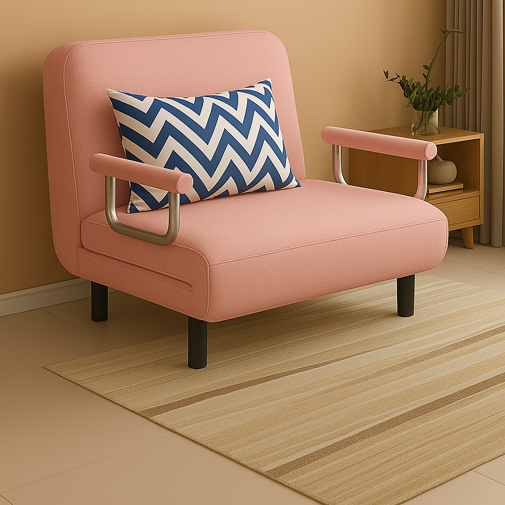 PRACTICAL FOLDING SOFA BED LEISURE LOUNGER